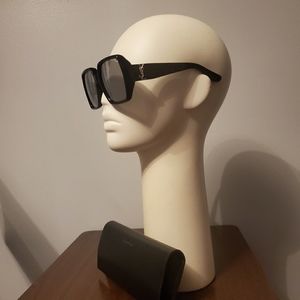 YSL Saint Laurent SL M2 oversized black sunglasses